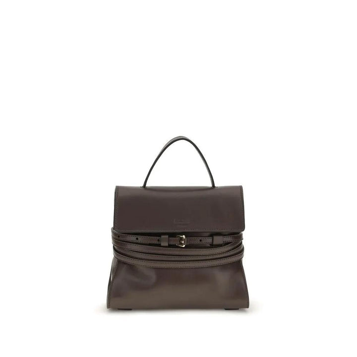 Moschino Brown Goatskin Shoulder Bag