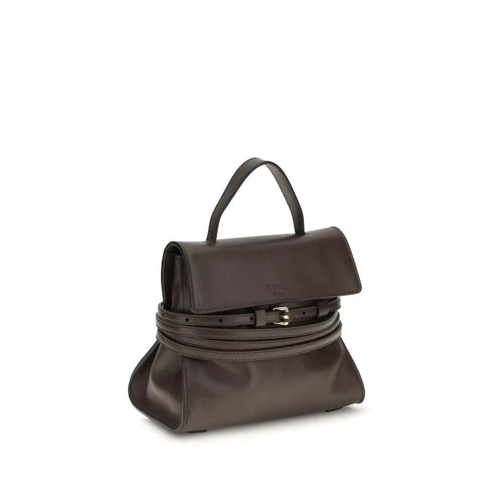 Moschino Sample Sale | Moschino Brown Goatskin Shoulder Bag - | Designer outlet