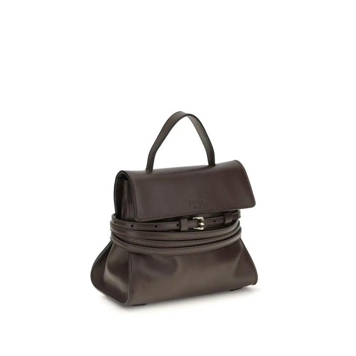 Moschino Brown Goatskin Shoulder Bag
