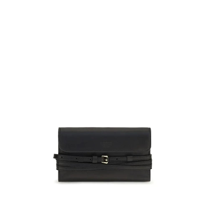 Moschino Black Goatskin Shoulder Bag