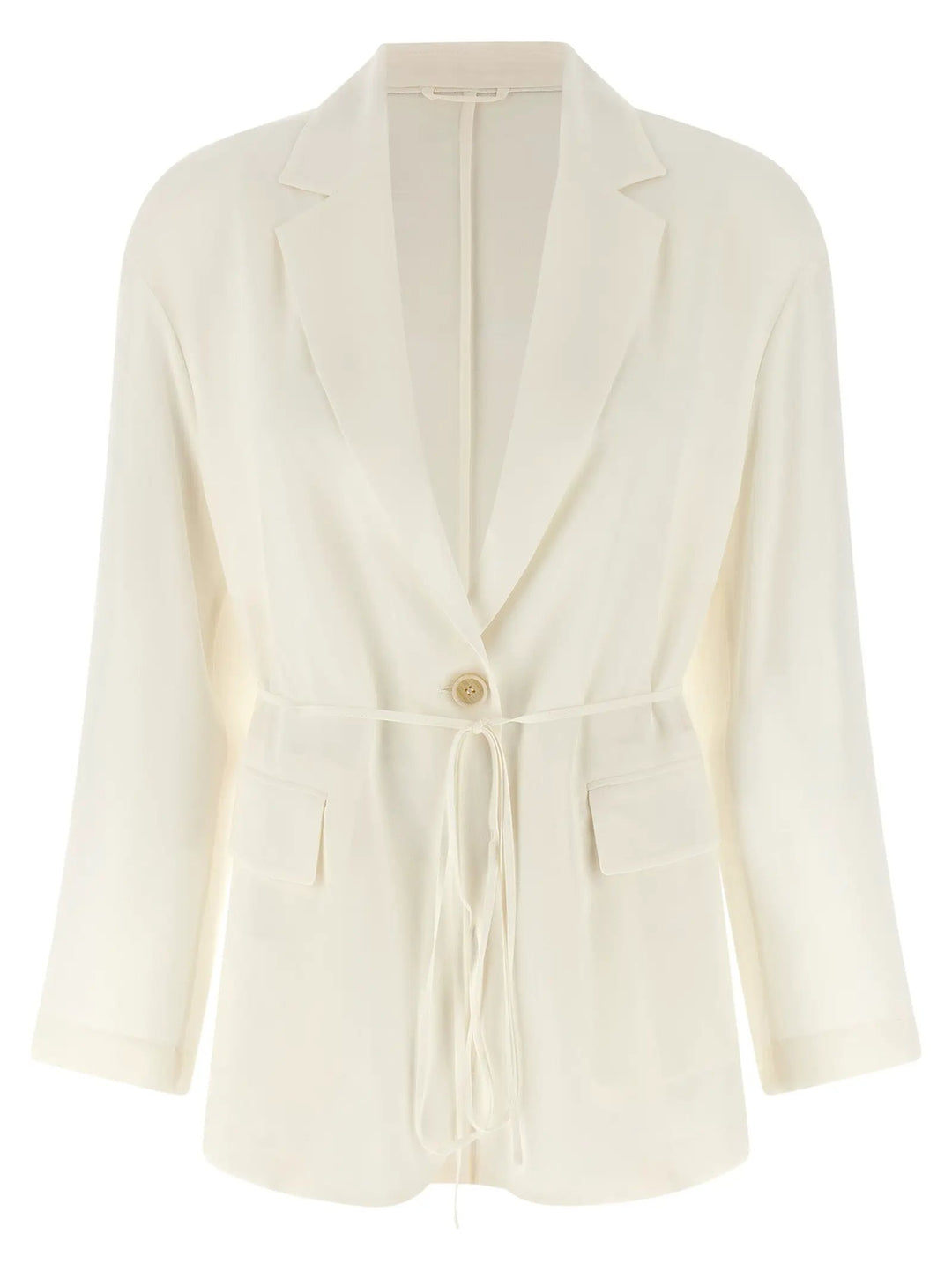 Brunello Cucinelli Sample Sale | Brunello Cucinelli Beige Silk Blazer - | Designer outlet