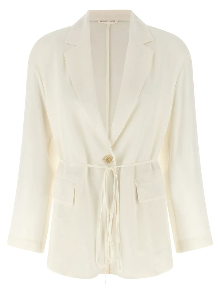 Brunello Cucinelli Sample Sale | Brunello Cucinelli Beige Silk Blazer - | Designer outlet