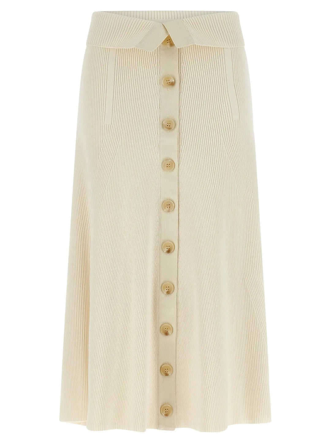 Zimmermann Sample Sale | Zimmermann Beige Viscose Midi Skirt - | Designer outlet
