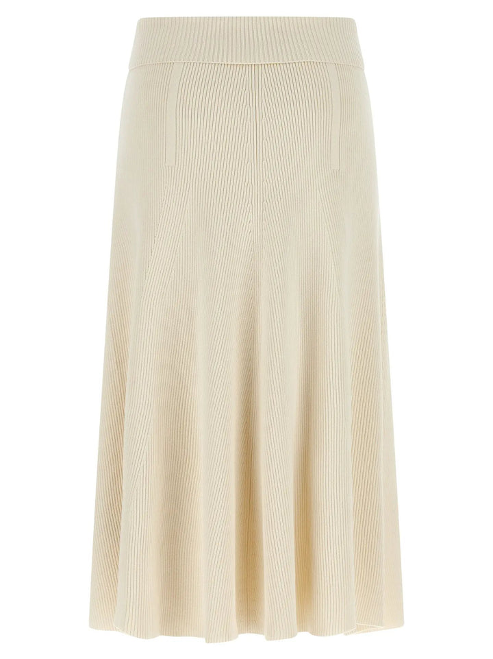 Zimmermann Sample Sale | Zimmermann Beige Viscose Midi Skirt - | Designer outlet