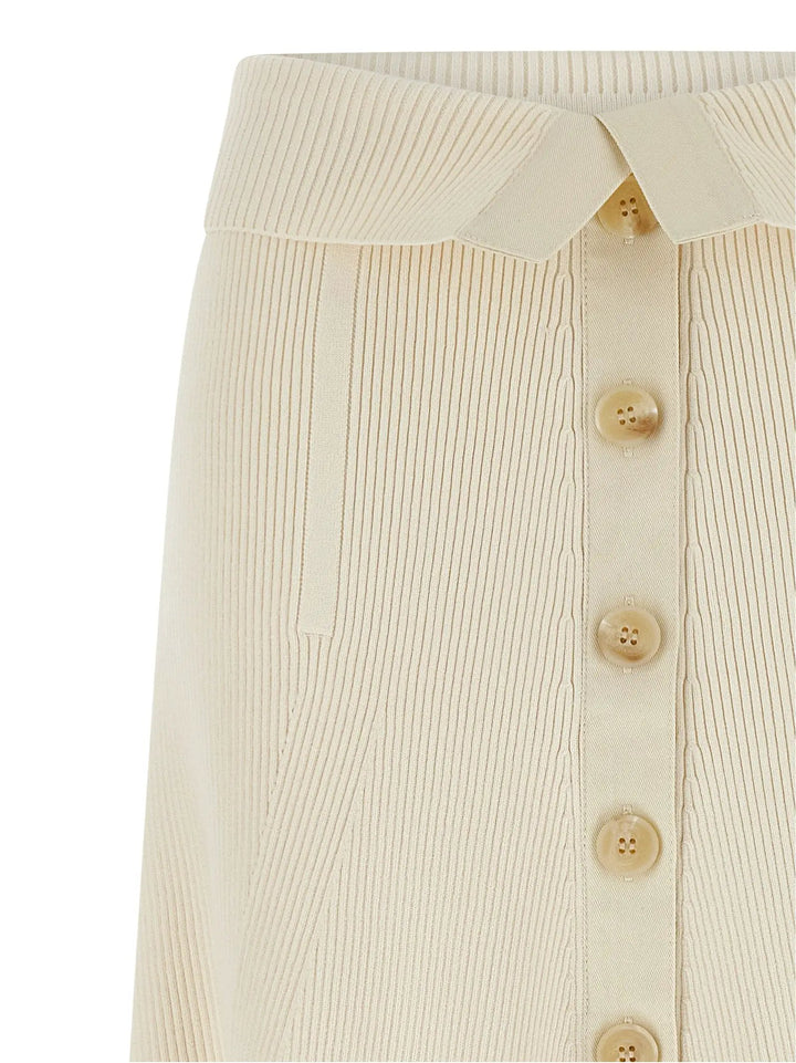 Zimmermann Sample Sale | Zimmermann Beige Viscose Midi Skirt - | Designer outlet