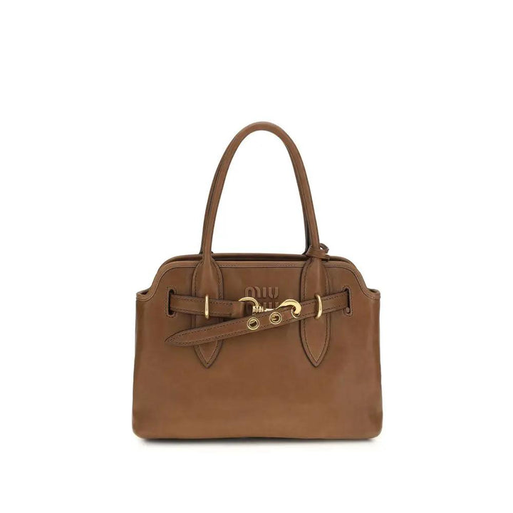 Miu Miu Brown Lamb Ovis Aries Aries Handbag