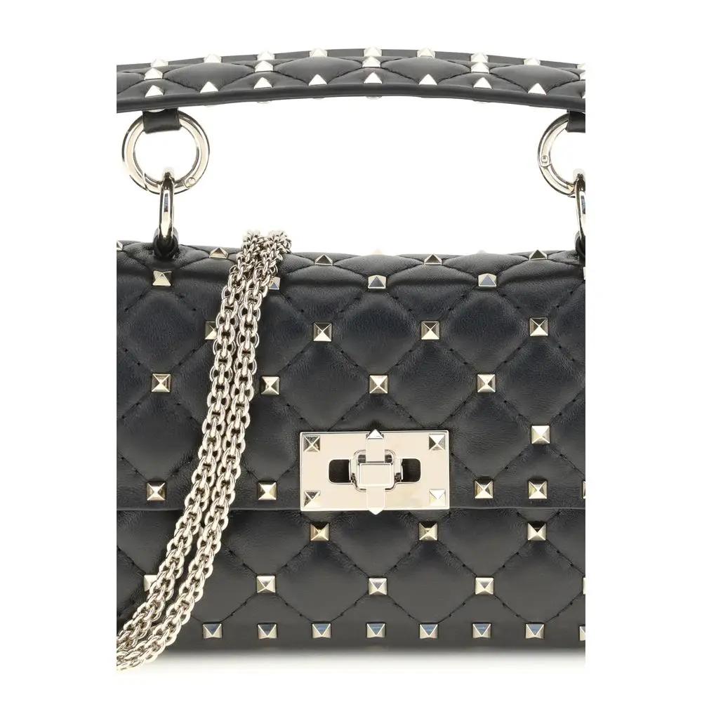 Valentino Garavani Sample Sale | Valentino Garavani Black Lamb Ovis Aries Aries Shoulder Bag - | Designer outlet