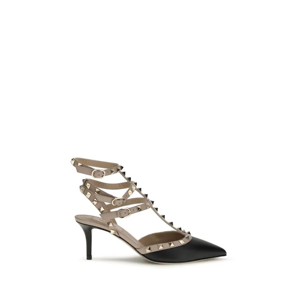 Valentino Garavani Sample Sale | Valentino Garavani Black Calf Leather Bos Taurus High Heel Pumps - | Designer outlet