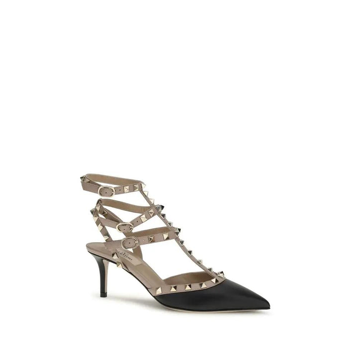 Valentino Garavani Sample Sale | Valentino Garavani Black Calf Leather Bos Taurus High Heel Pumps - | Designer outlet