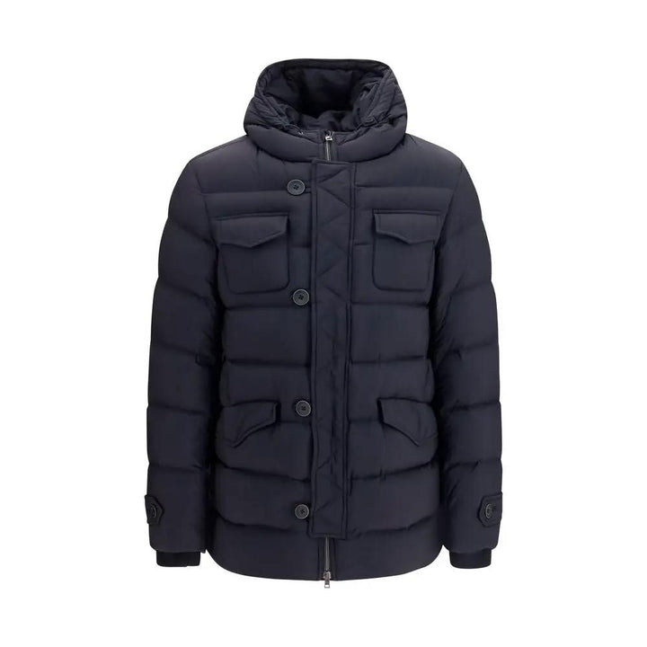 Herno Black Polyester Full-Length Jacket