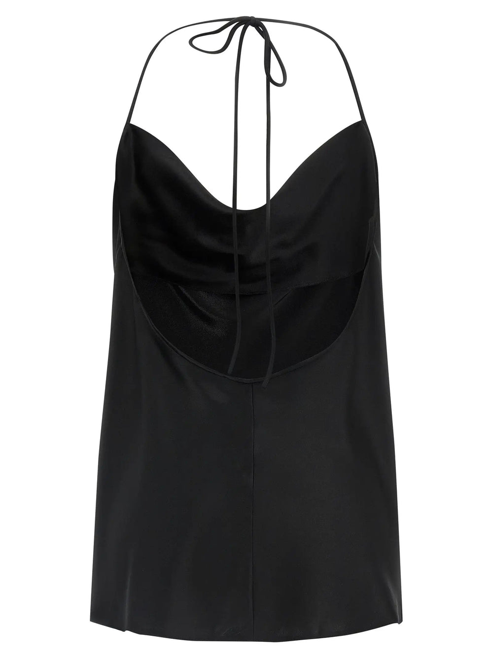 Valentino Garavani Sample Sale | Valentino Garavani Black Silk Tank Tops - | Designer outlet