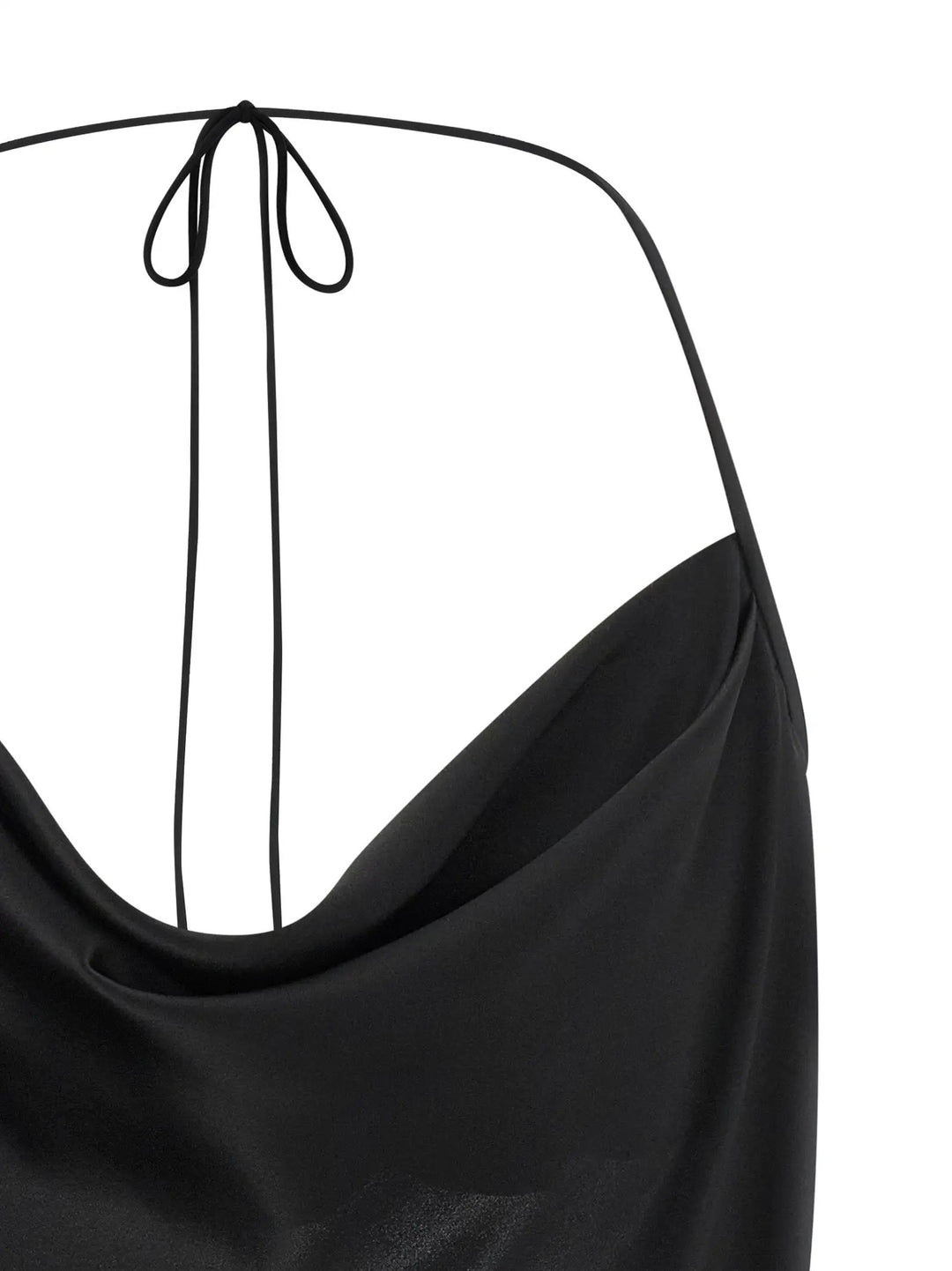 Valentino Garavani Black Silk Tank Tops