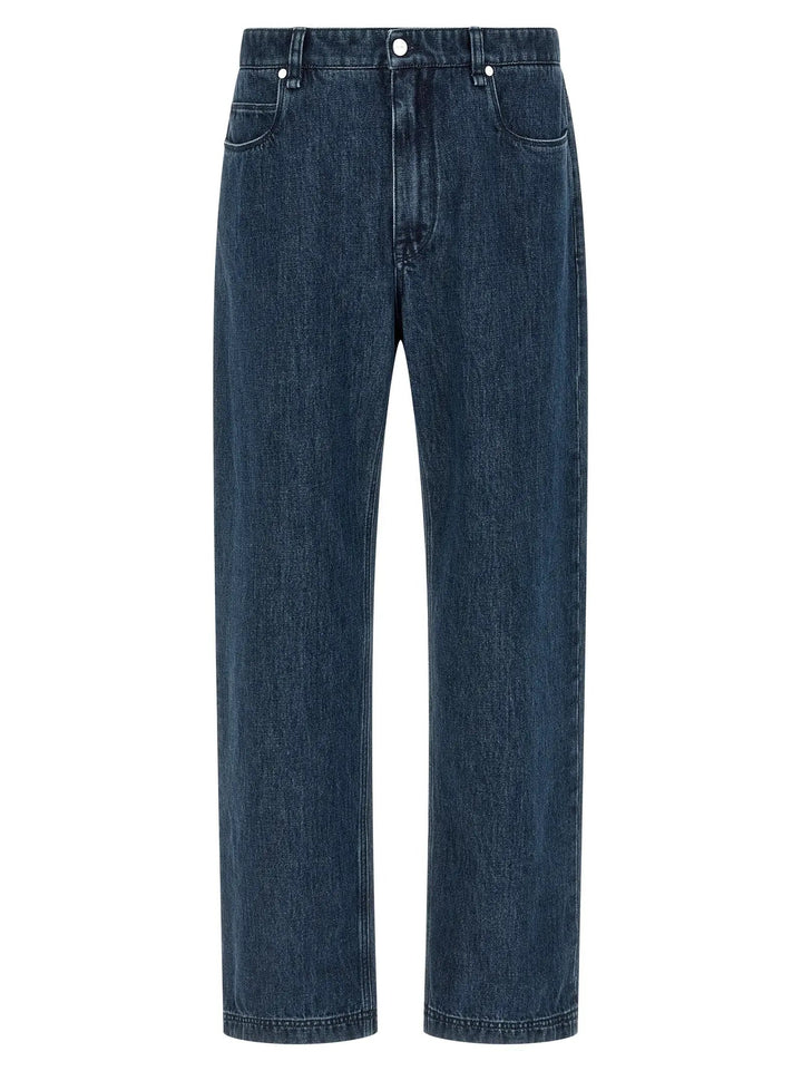 Fendi Blue Cotton Flared Jeans