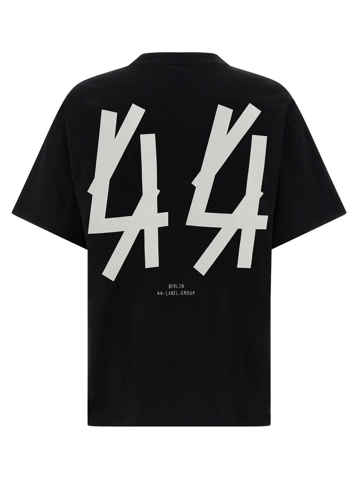 44 Label Group Black Cotton T-Shirt