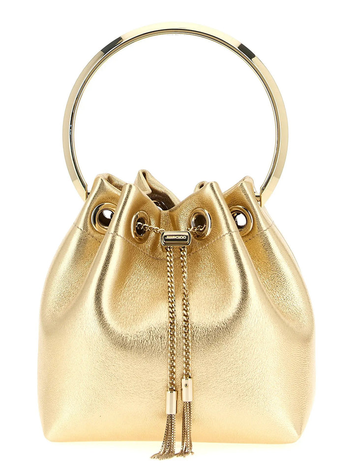Jimmy Choo Sample Sale | Jimmy Choo Gold Lamb Leather Handbag - | Designer outlet