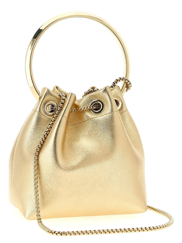 Jimmy Choo Sample Sale | Jimmy Choo Gold Lamb Leather Handbag - | Designer outlet