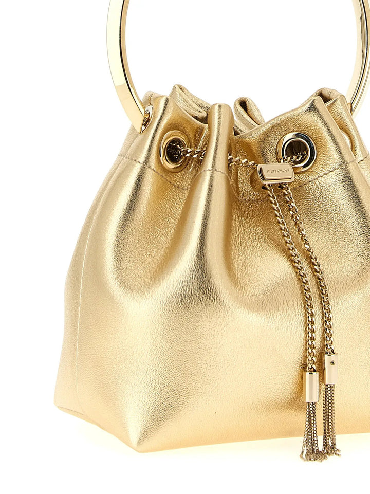 Jimmy Choo Sample Sale | Jimmy Choo Gold Lamb Leather Handbag - | Designer outlet