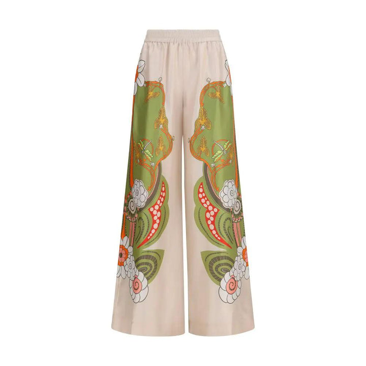 La Double J Multicolor Silk Casual Pants