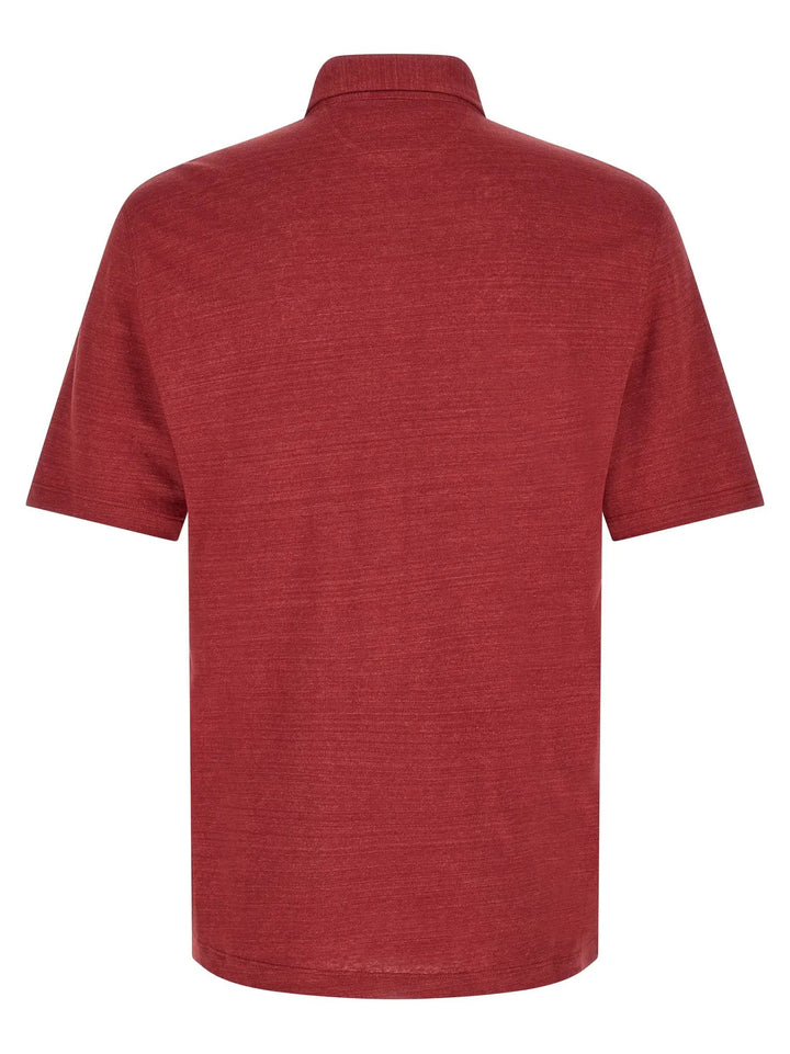 Brunello Cucinelli Multicolor Linen Polo Shirt