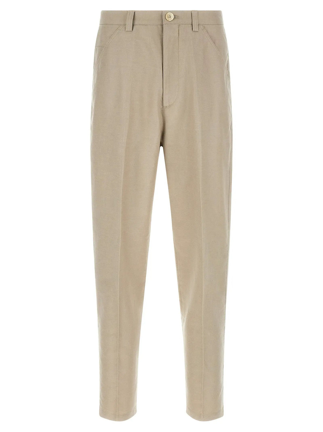 Brunello Cucinelli Brown Cotton Casual Pants