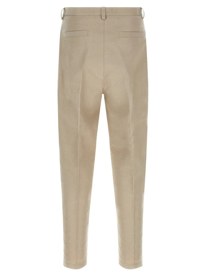 Brunello Cucinelli Brown Cotton Casual Pants