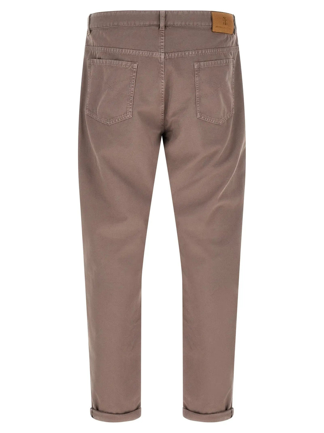 Brunello Cucinelli Brown Cotton Casual Pants