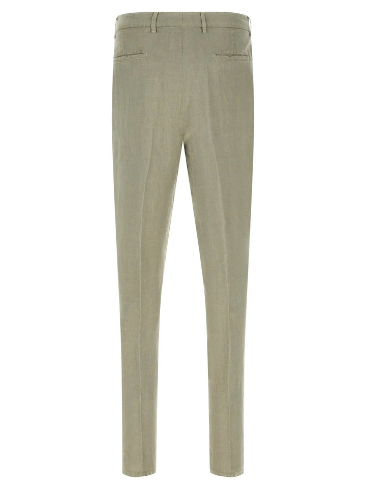 Brunello Cucinelli Bicolor Linen Casual Pants