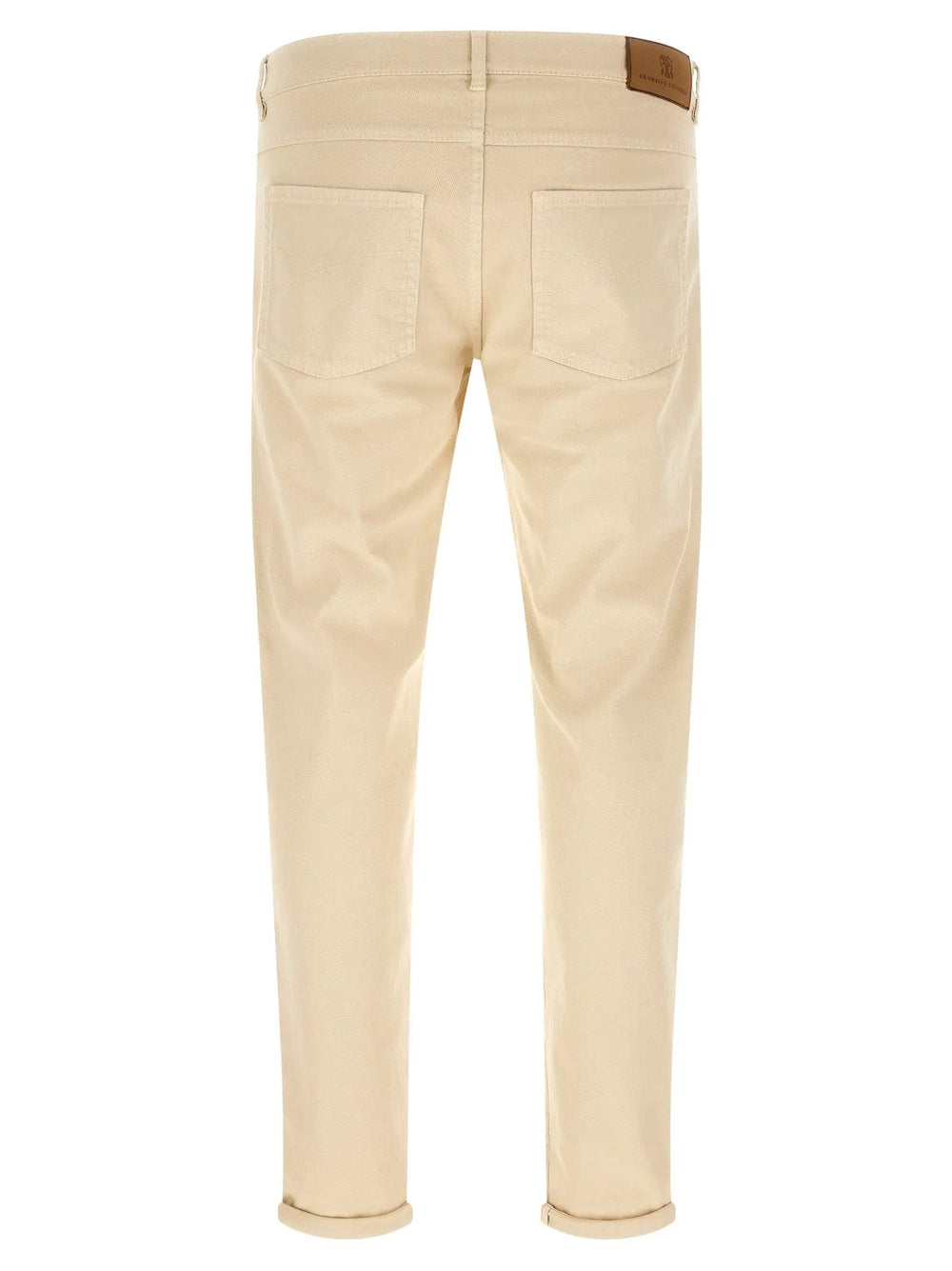 Brunello Cucinelli Sample Sale | Brunello Cucinelli Beige Cotton Straight-Leg Jeans - | Designer outlet