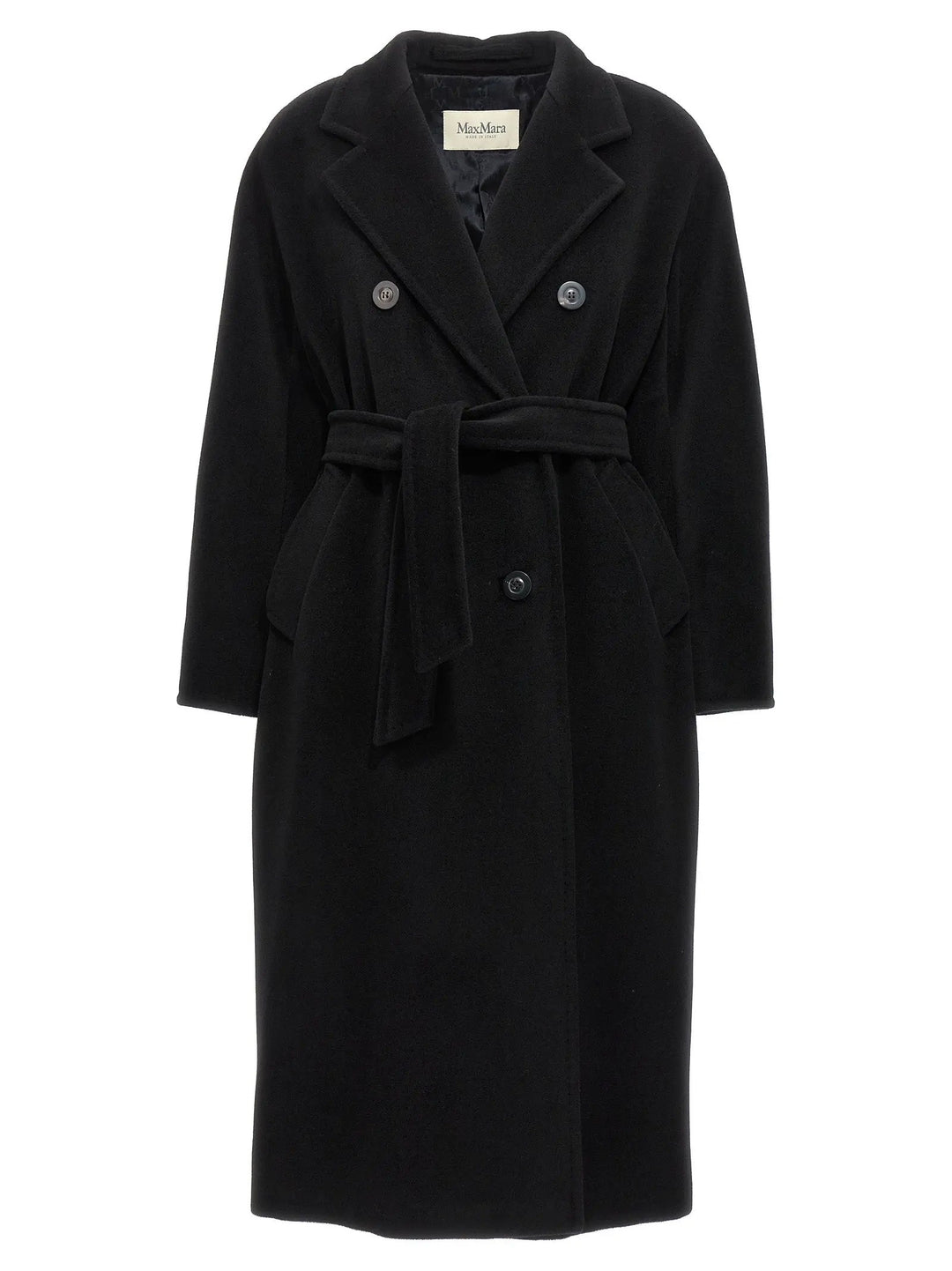 Max Mara Black Virgin Wool Coat