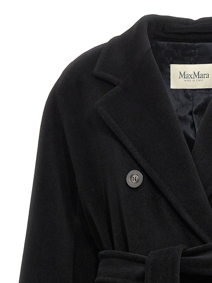 Max Mara Black Virgin Wool Coat