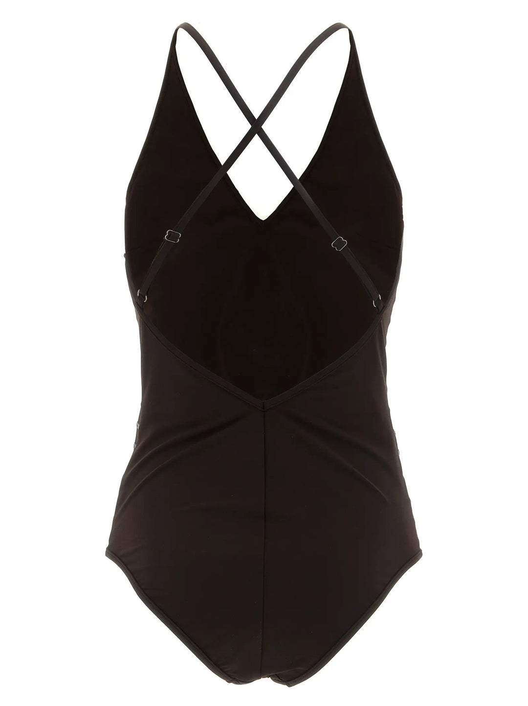 Brunello Cucinelli Brown Polyamide One-Piece Swimsuit