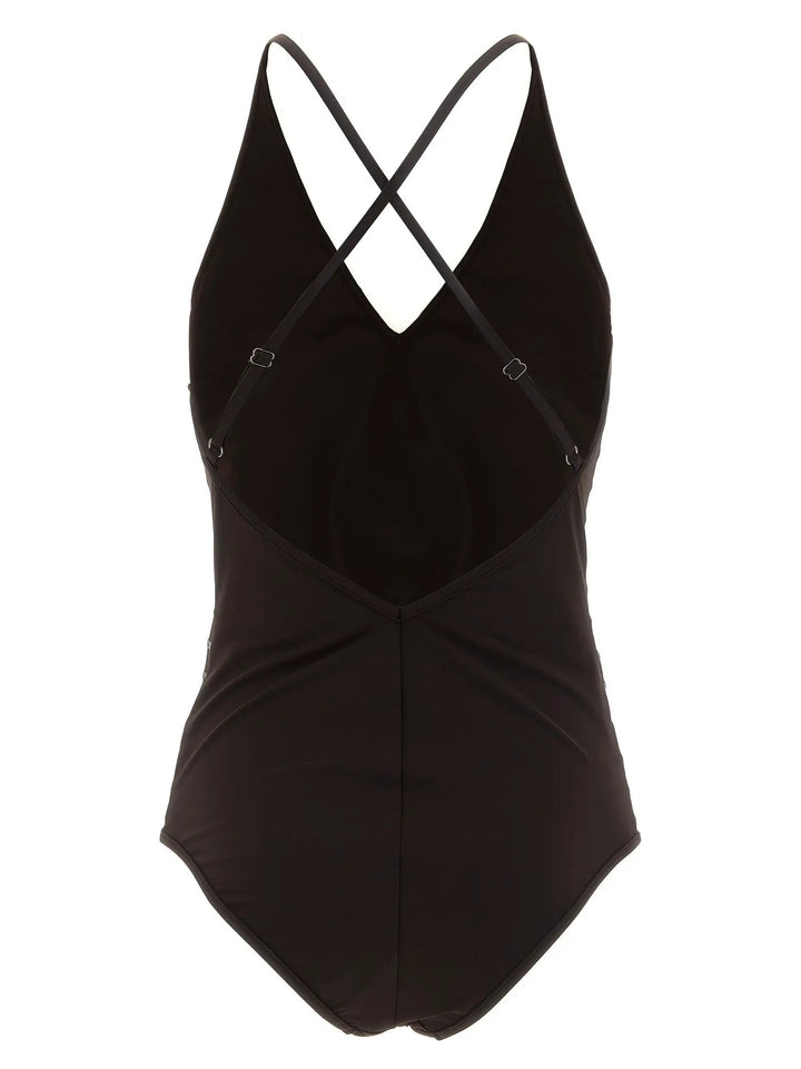 Brunello Cucinelli Brown Polyamide One-Piece Swimsuit