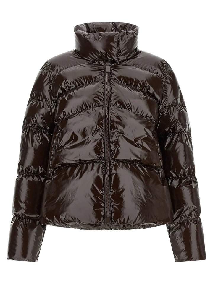 PINKO Brown Polyamide Full-Length Jacket