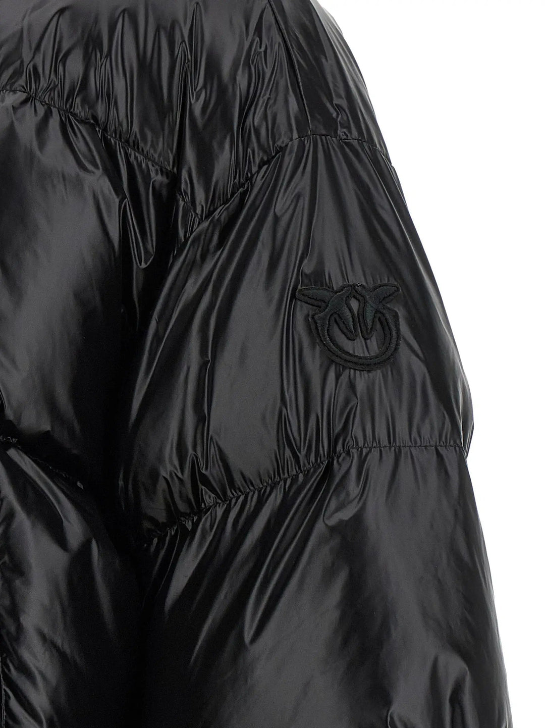 PINKO Black Polyamide Shell Jacket