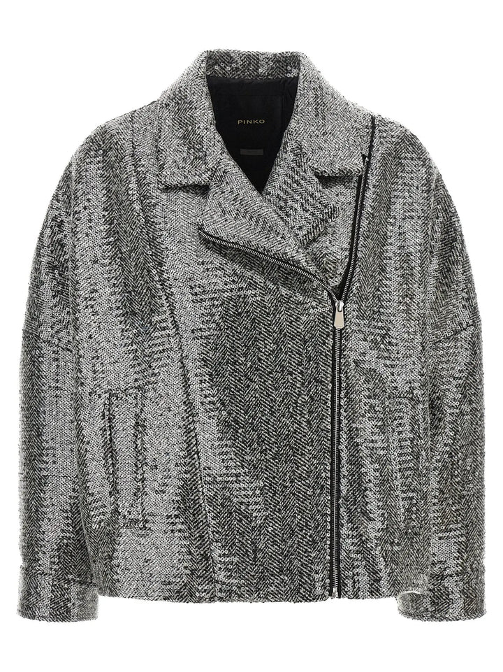 PINKO Sample Sale | PINKO Silver Polyester Bomber - | Designer outlet