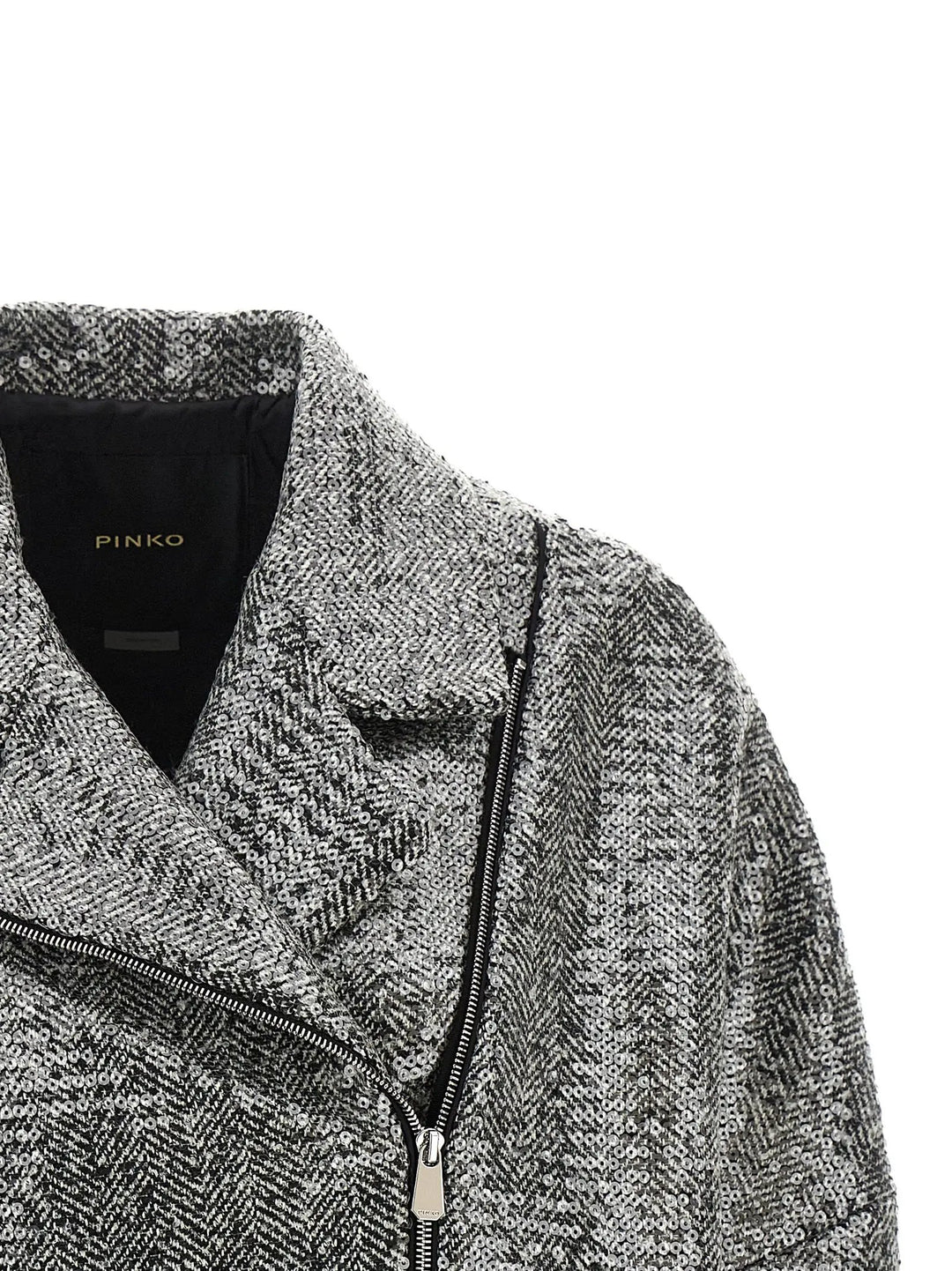 PINKO Sample Sale | PINKO Silver Polyester Bomber - | Designer outlet