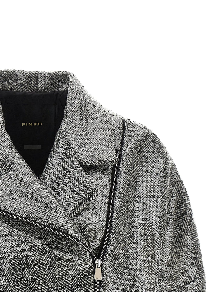 PINKO Sample Sale | PINKO Silver Polyester Bomber - | Designer outlet