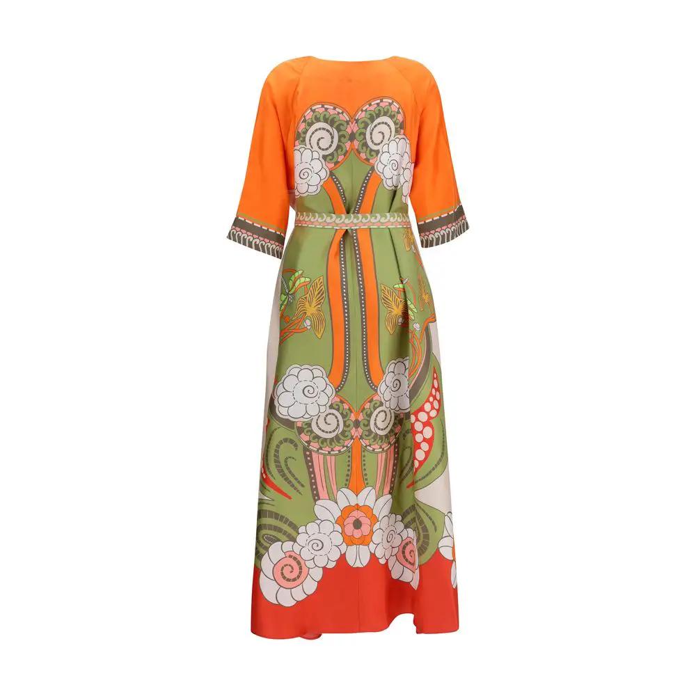 La Double J Sample Sale | La Double J Multicolor Silk Casual Dress - | Designer outlet