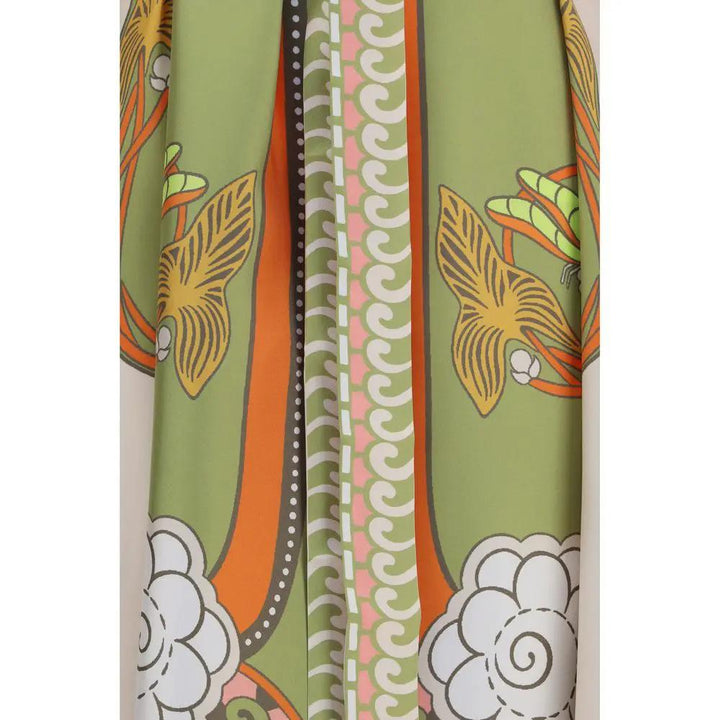 La Double J Multicolor Silk Casual Dress