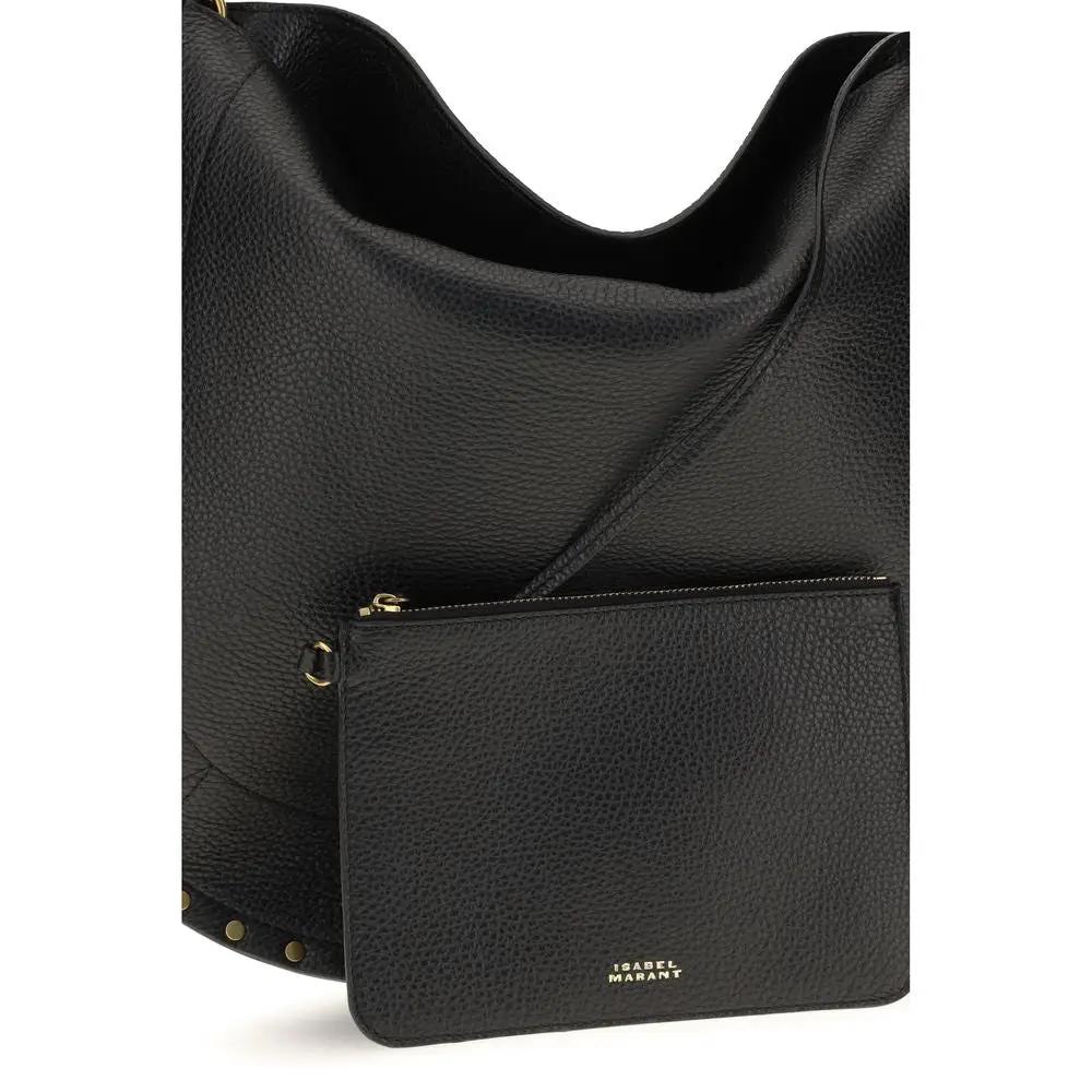 Isabel Marant Sample Sale | Isabel Marant Black Calf Leather Bos Taurus Shoulder Bag - | Designer outlet