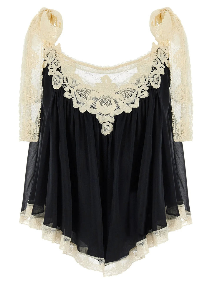 Zimmermann Sample Sale | Zimmermann Bicolor Cotton Shirt - | Designer outlet