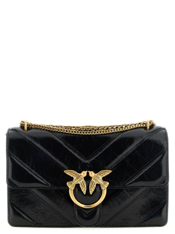 PINKO Sample Sale | PINKO Black Calfskin Shoulder Bag - | Designer outlet