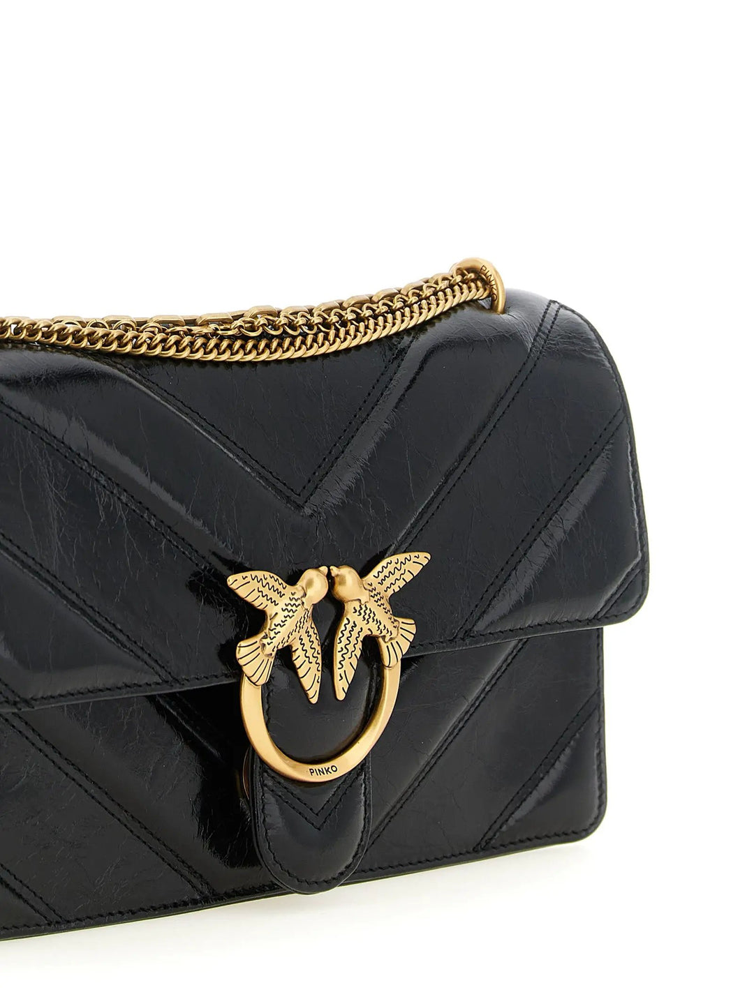 PINKO Sample Sale | PINKO Black Calfskin Shoulder Bag - | Designer outlet