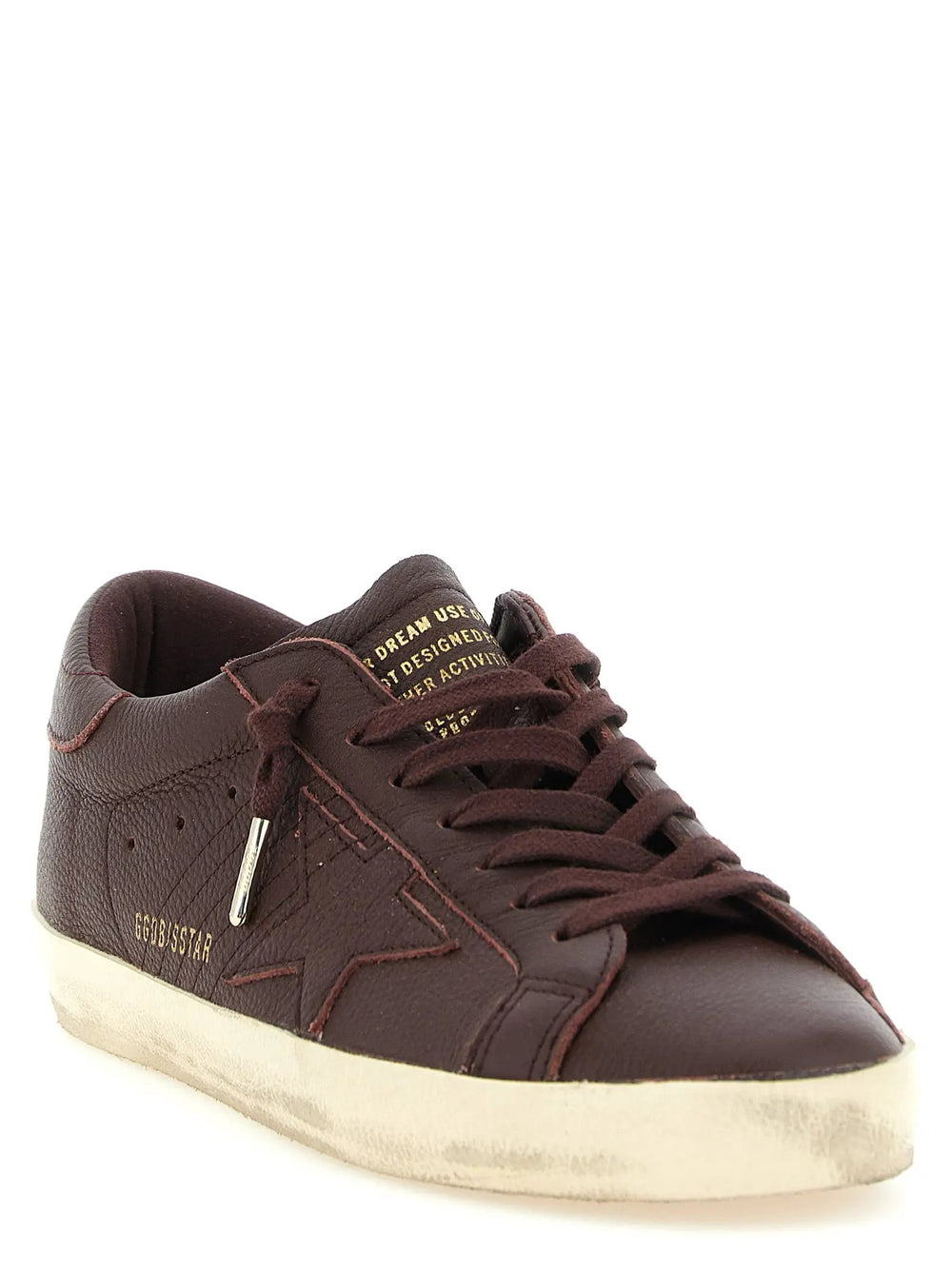 Golden Goose Sample Sale | Golden Goose Bordeaux Cowhide Low Top Sneakers - | Designer outlet