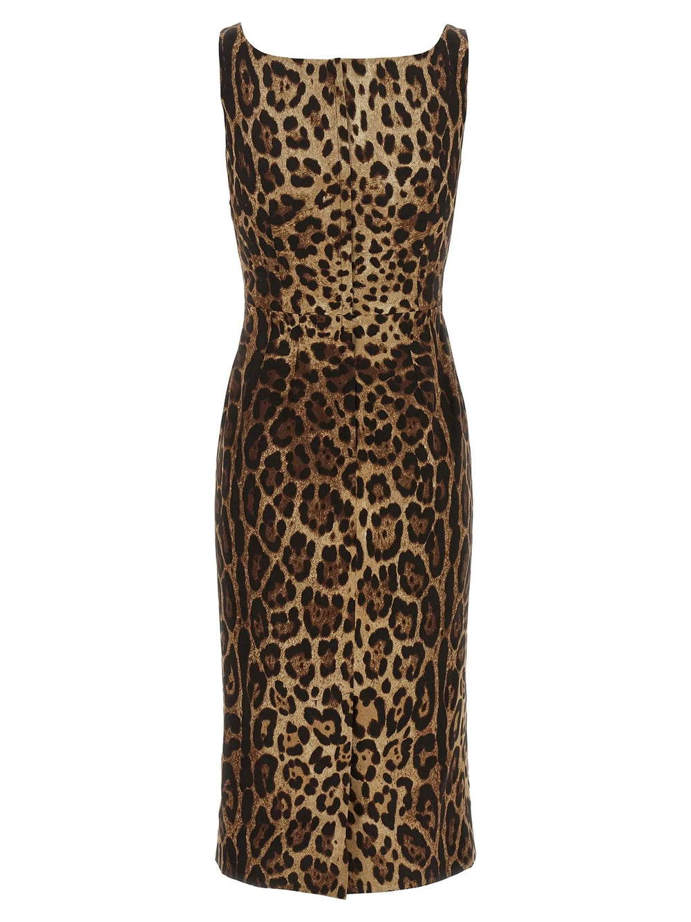 Dolce & Gabbana Sample Sale | Dolce & Gabbana Brown Silk Midi Dress - | Designer outlet