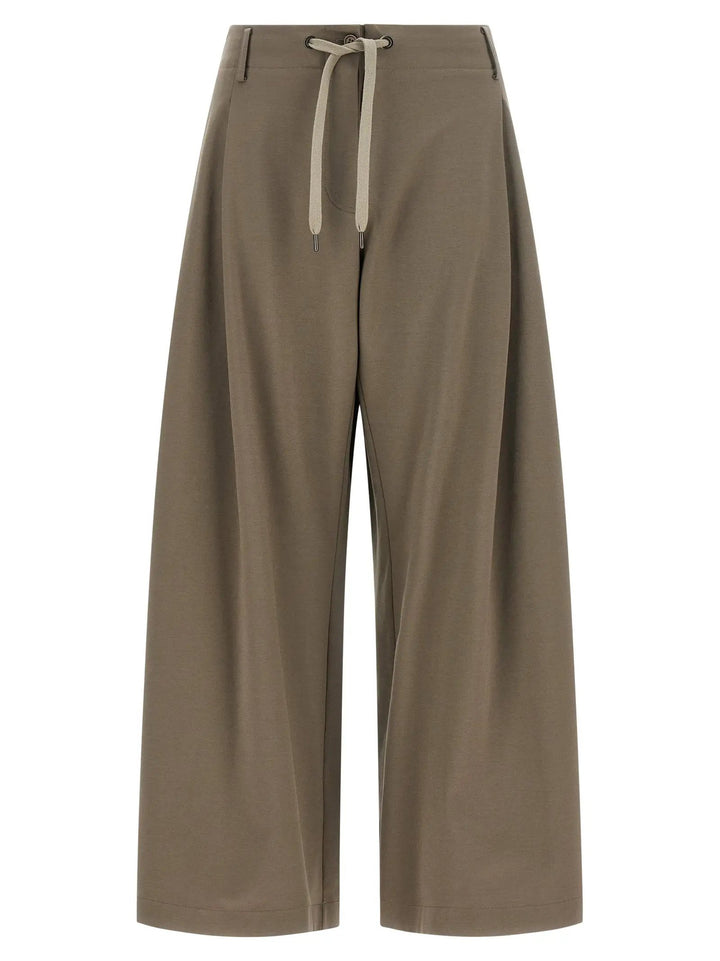 Brunello Cucinelli Gray Cotton Athletic Pants