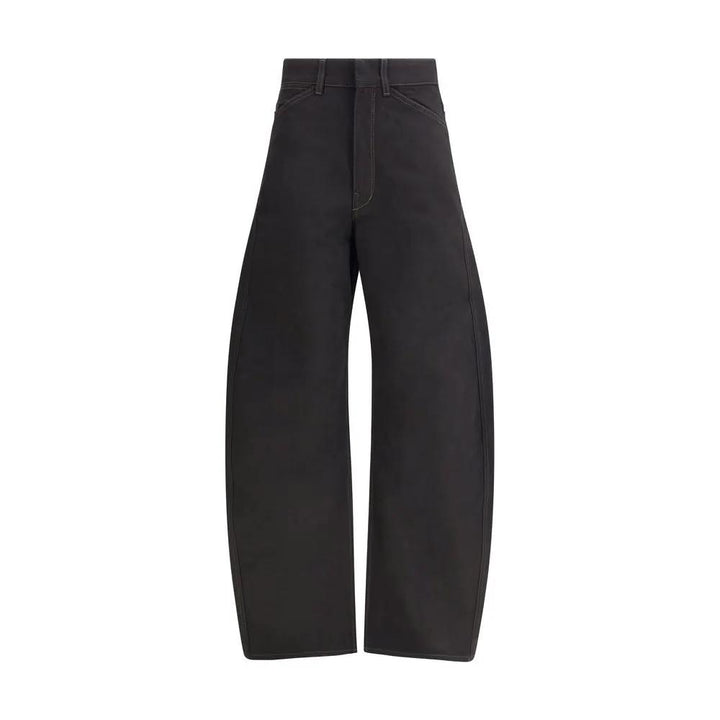 Lemaire Black Cotton Casual Pants