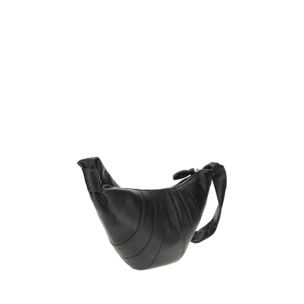 Lemaire Black Calf Leather Bos Taurus Shoulder Bag