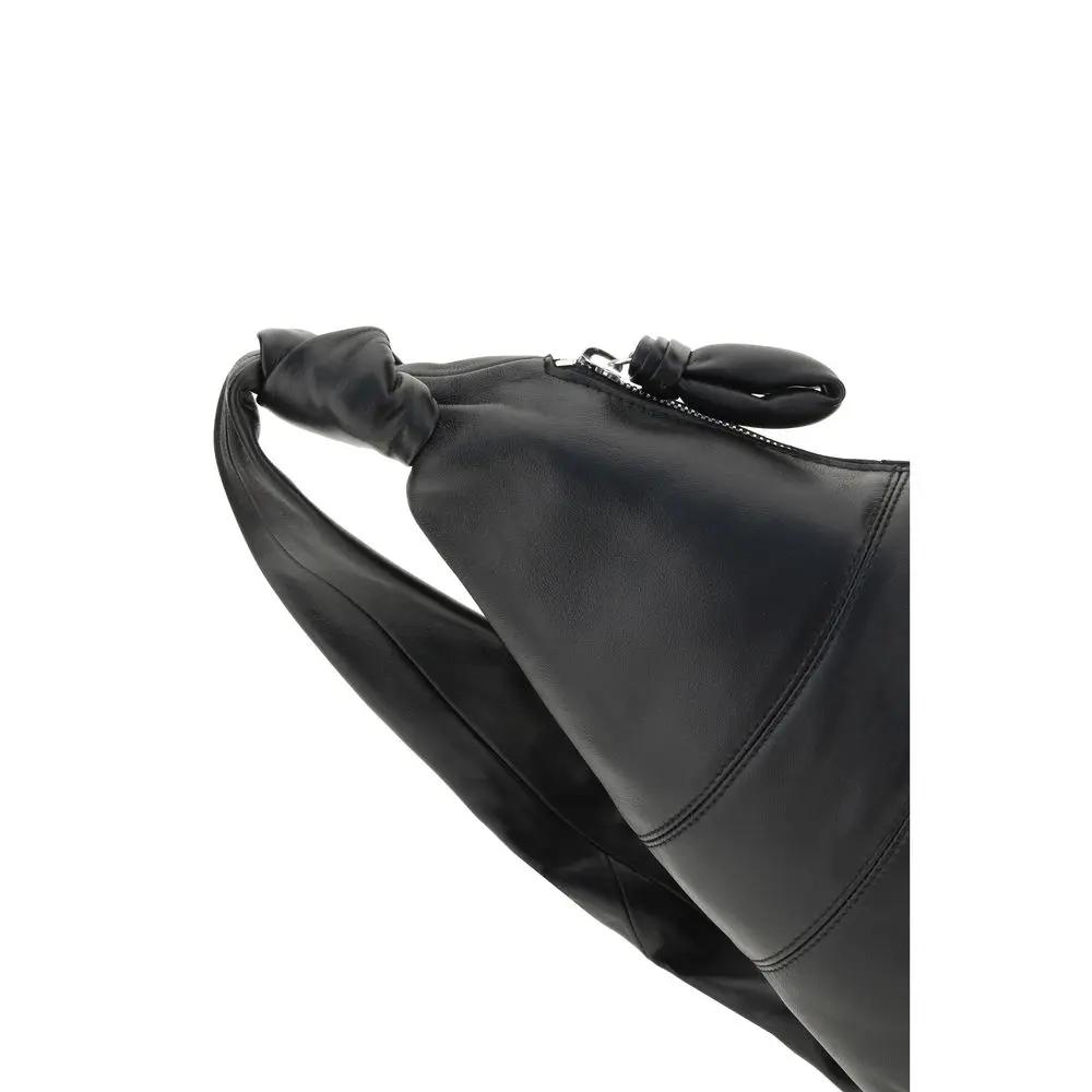 Lemaire Black Calf Leather Bos Taurus Shoulder Bag