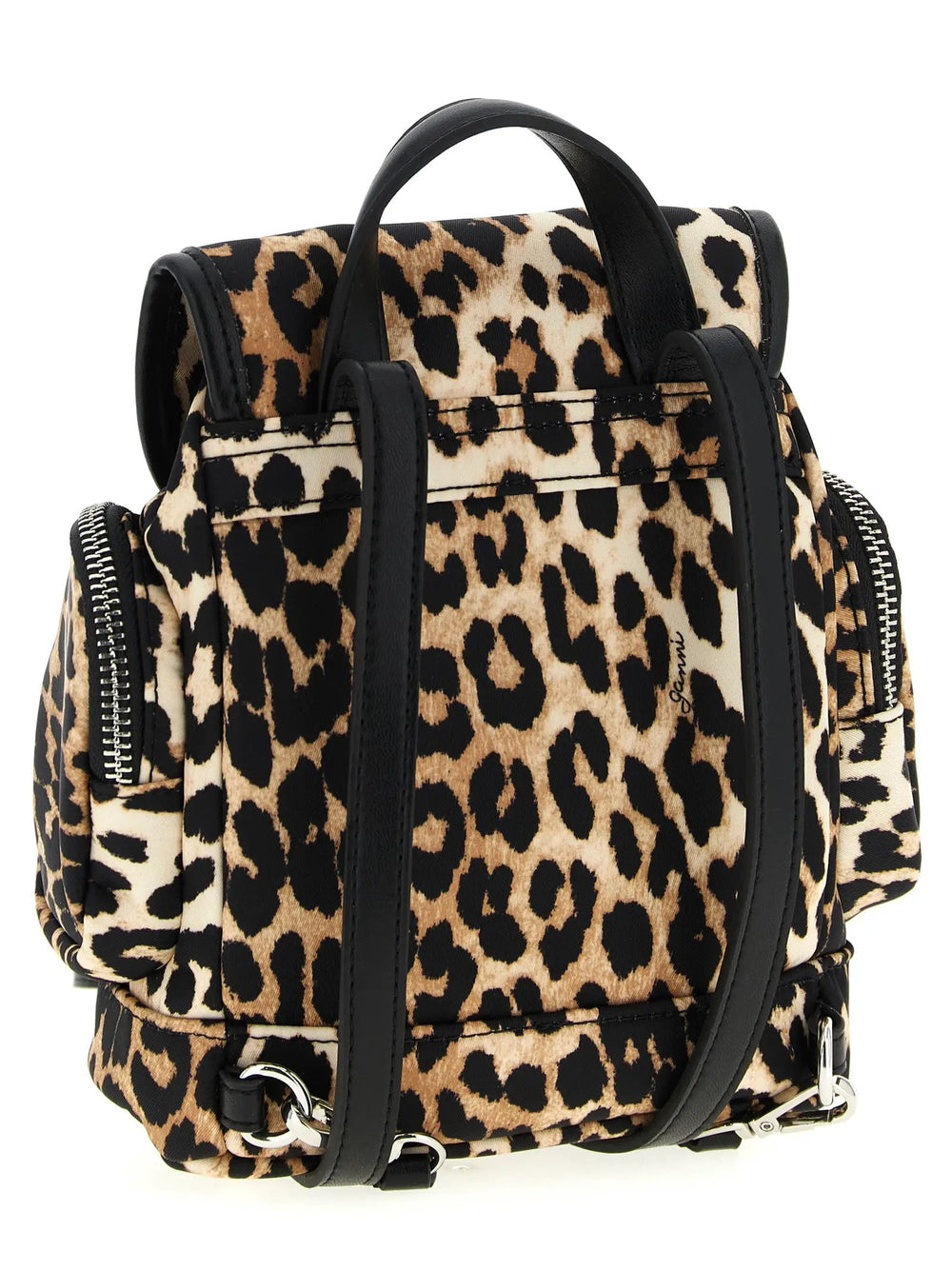 Ganni Sample Sale | Ganni Brown Recycled Polyamide Backpack - | Designer outlet